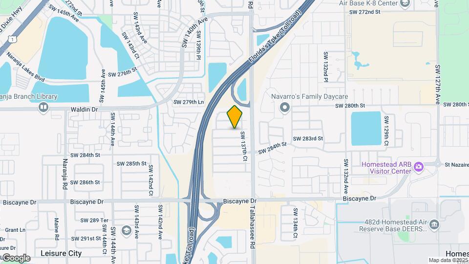 13740 SW 282nd St Map and Location Details