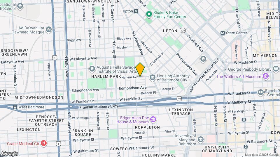 1023 Harlem Ave Mapa y Detalles de la Ubicación