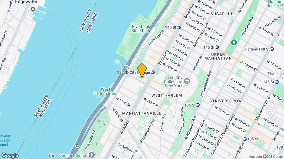 609-619 W 135th St Mapa y Detalles de la Ubicación