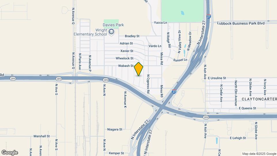 2125 N Texas Ave Mapa y Detalles de la Ubicación