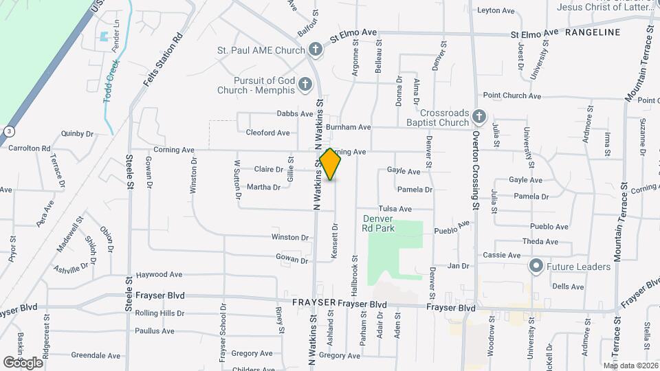 3581 Kensett Dr Map and Location Details