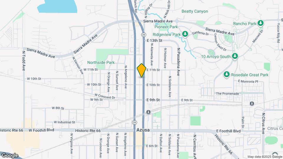 1015 N Azusa Ave Map and Location Details