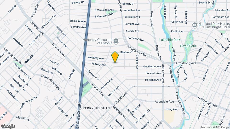 3903 Hawthorne Ave Map and Location Details