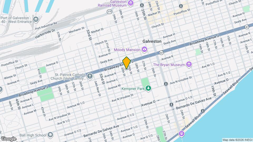 2919 Avenue K Map and Location Details