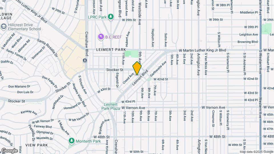 4227-4233 Leimert Boulevard Map and Location Details
