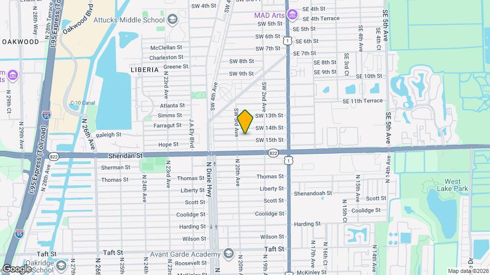 254 SW 15th St Map and Location Details