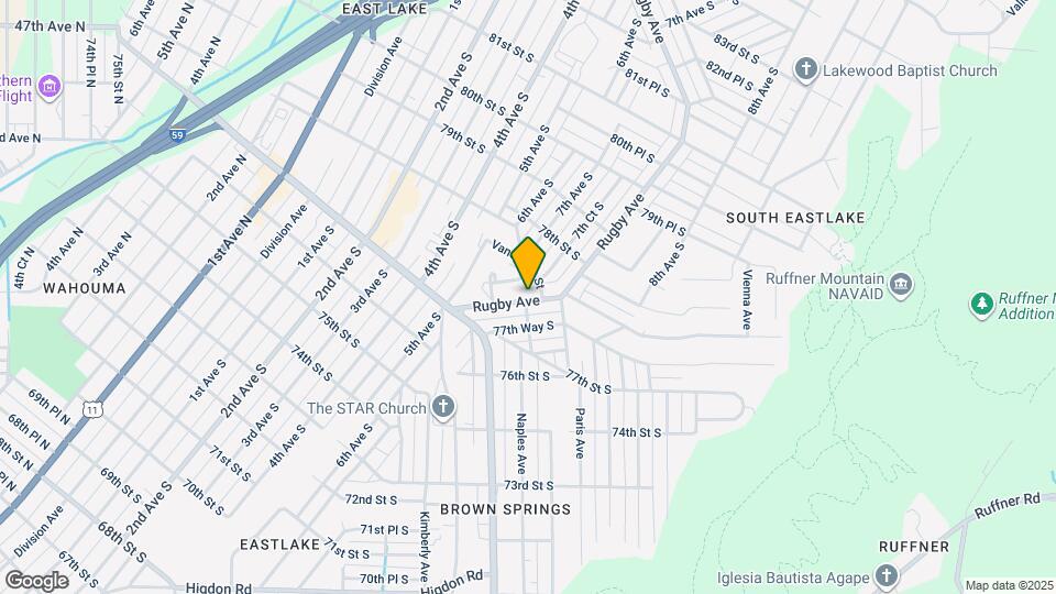 7744 Rugby Ave Map and Location Details