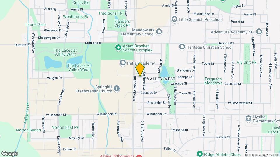 1751 N Cottonwood Rd Map and Location Details