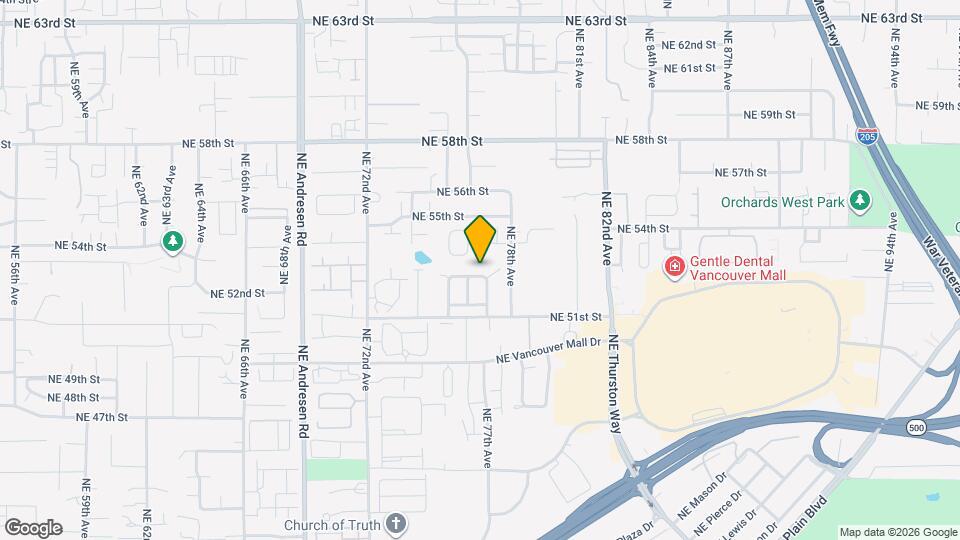 7608 NE 52nd St Map and Location Details