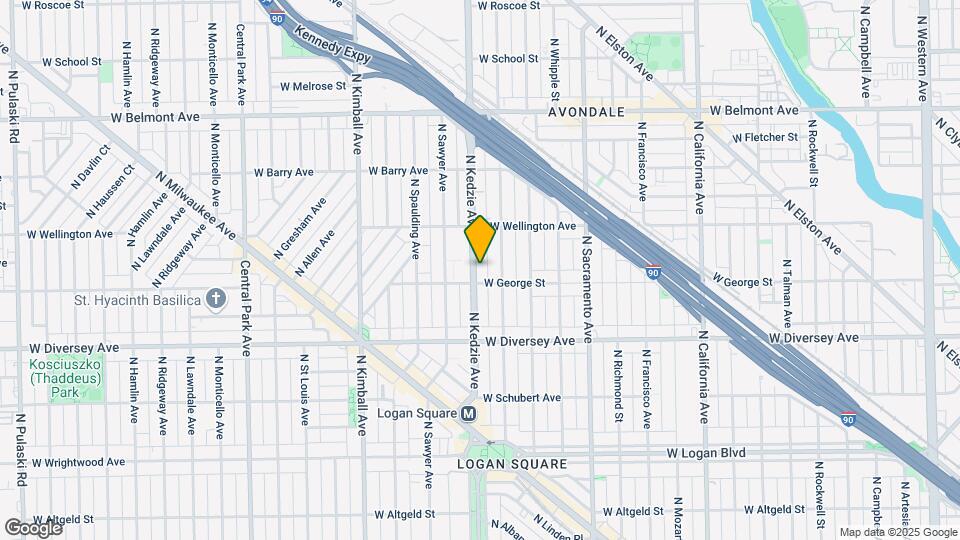 2913 N Kedzie Ave Map and Location Details