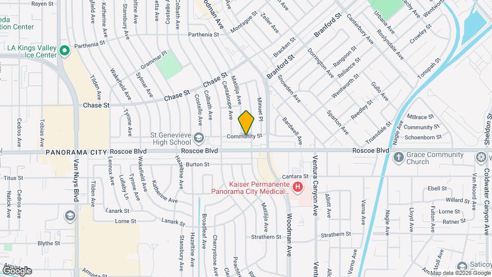 13840 Community St Map and Location Details