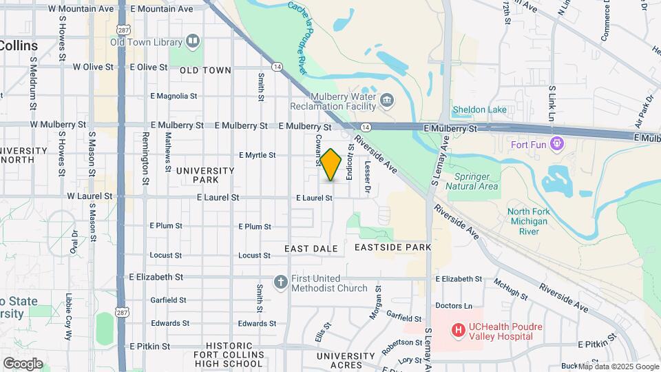 623 Colorado St Map and Location Details