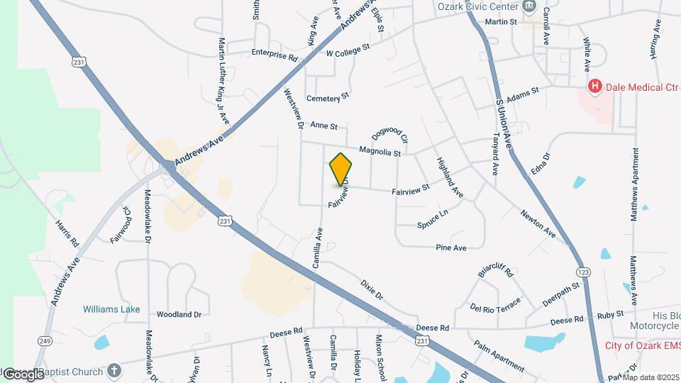 254 Fairview Dr Map and Location Details