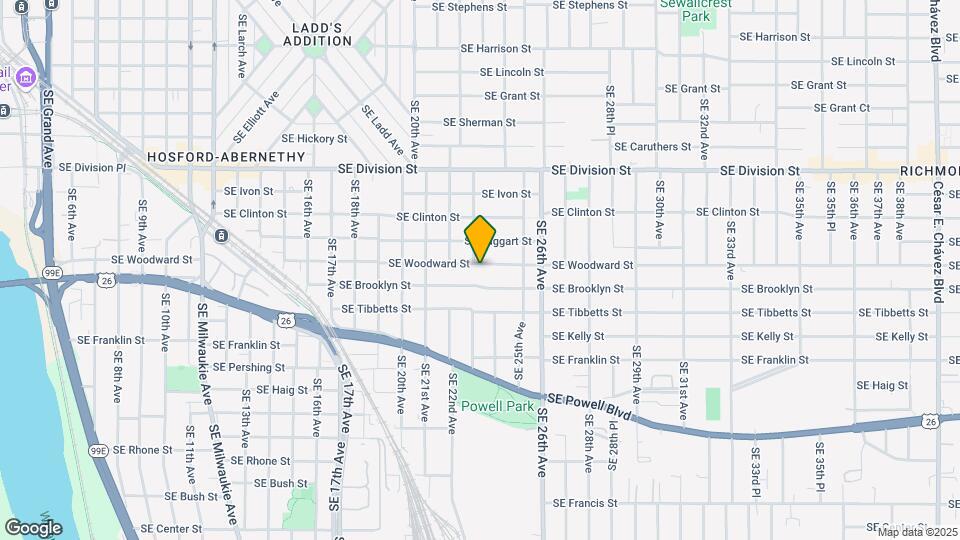 2308-2310-2310 SE Woodward St Map and Location Details