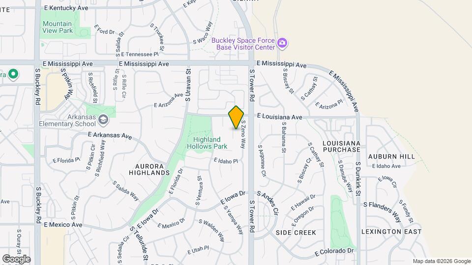 1354 S Zeno St Map and Location Details