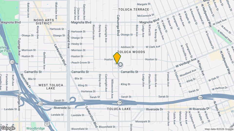 4831 Cahuenga Blvd Map and Location Details