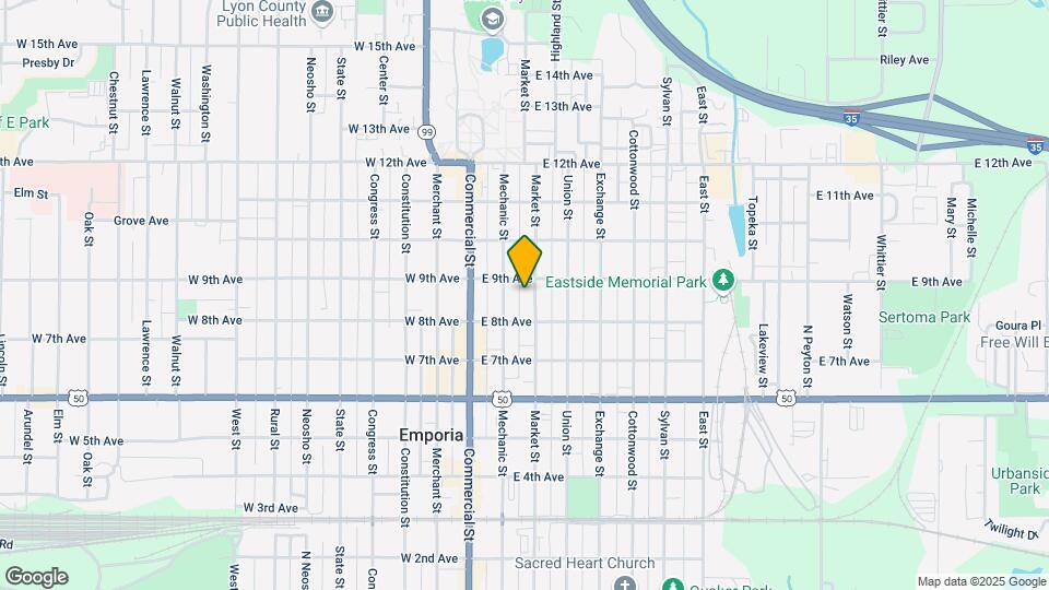 821 Market St Mapa y Detalles de la Ubicación