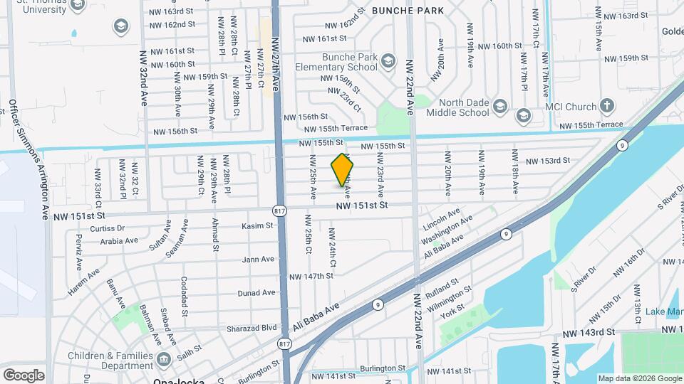 2421 NW 153rd St Map and Location Details