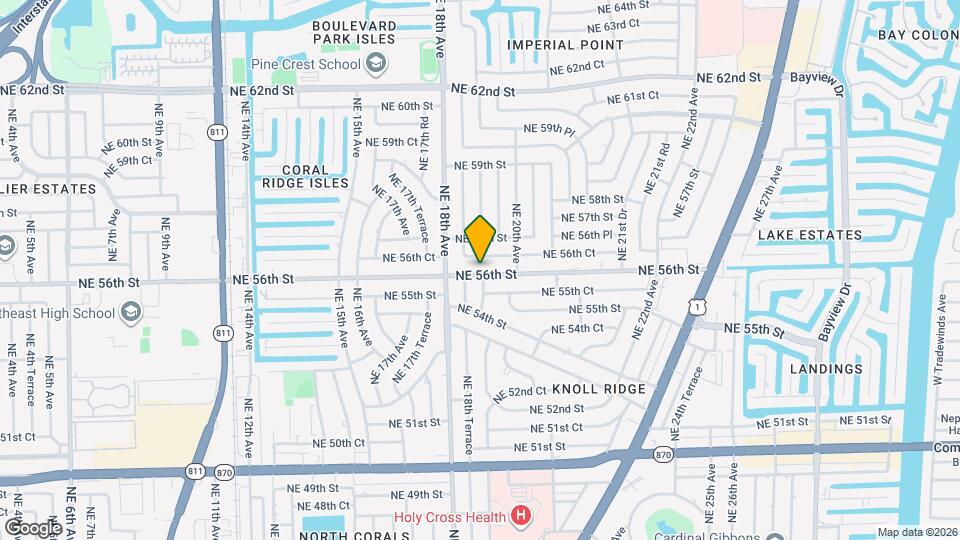 1851 NE 56th St Map and Location Details