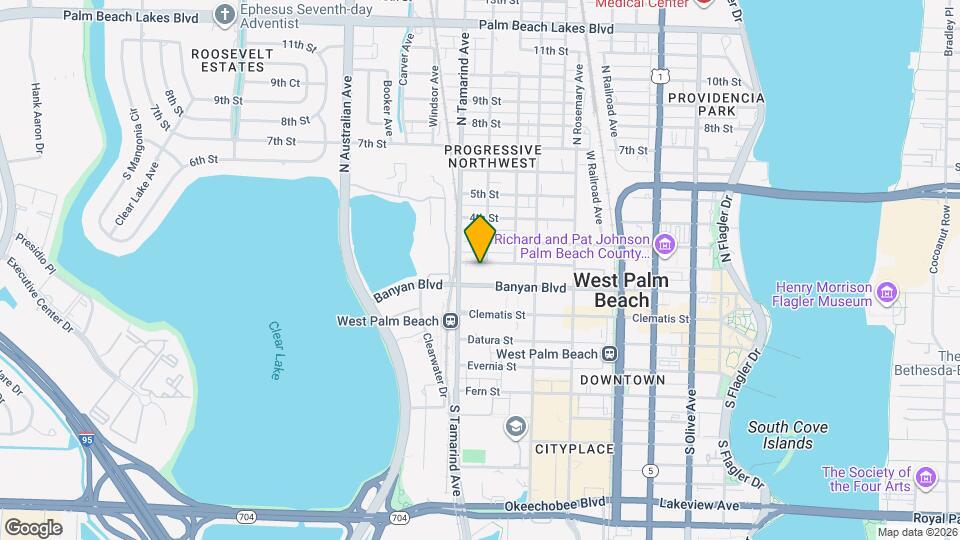 906 2nd St, Apt 3, W Palm BCH Map and Location Details