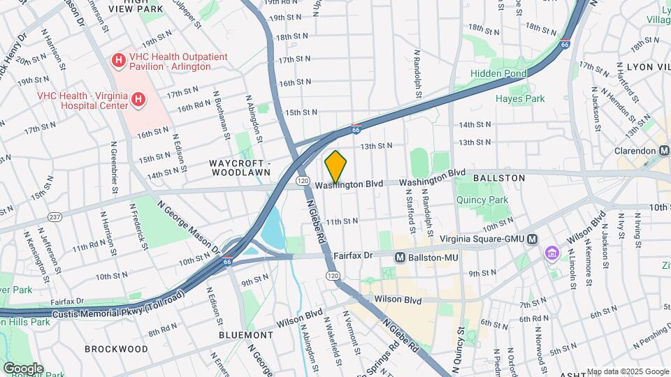 1183 N Vernon St Map and Location Details