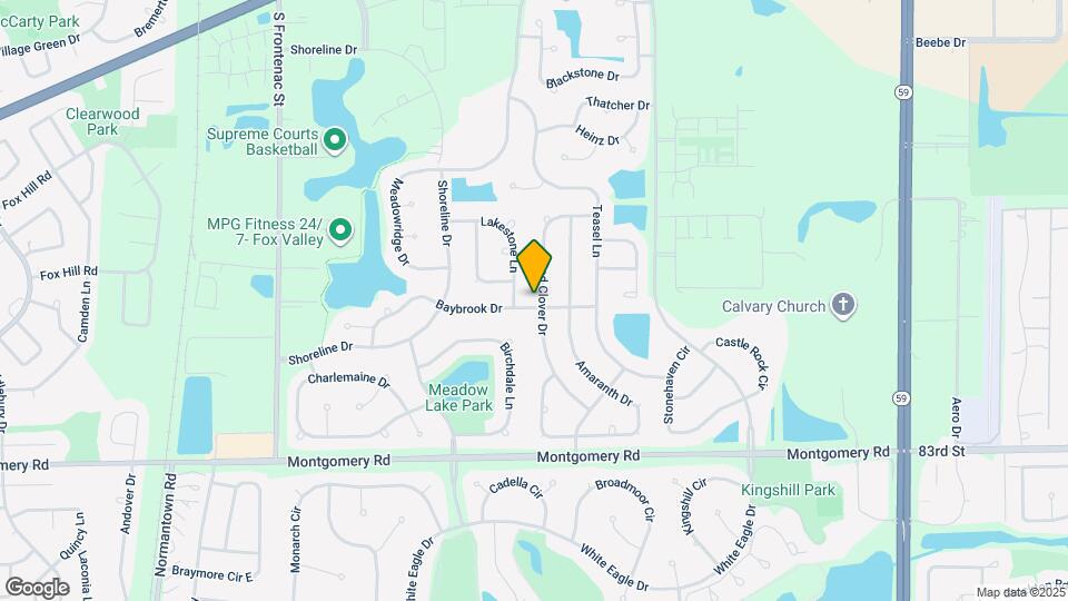 1065 Red Clover Dr Map and Location Details