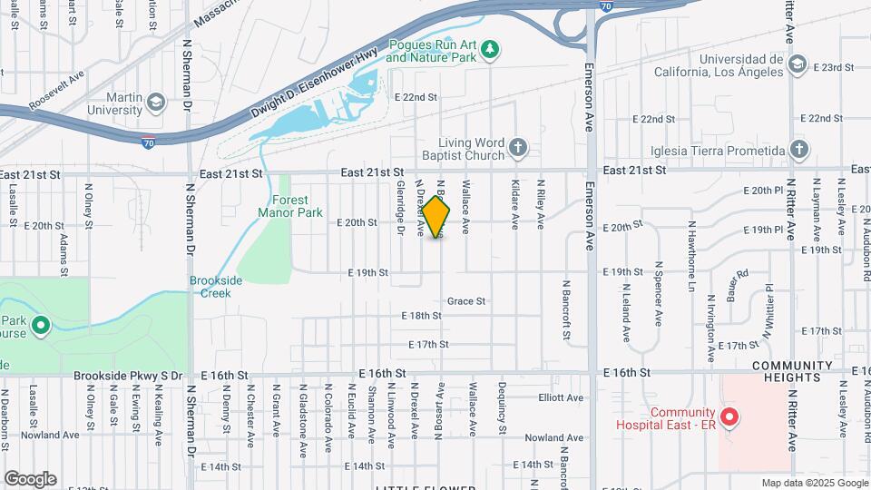 1934 N Bosart Ave Map and Location Details