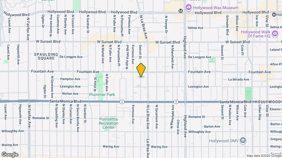1256 N Detroit St Map and Location Details
