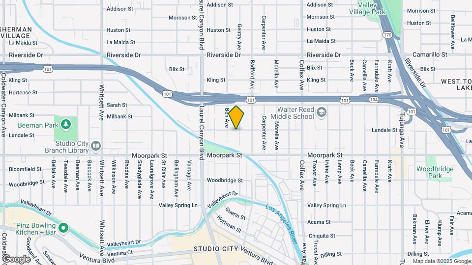 4453 Gentry Ave Map and Location Details