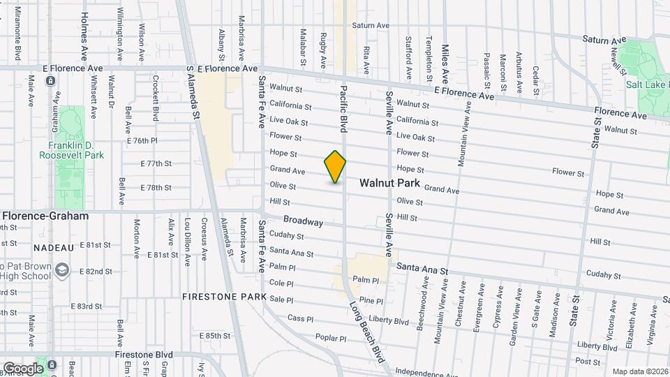 2561 Olive St, Unit Upstairs Room Map and Location Details