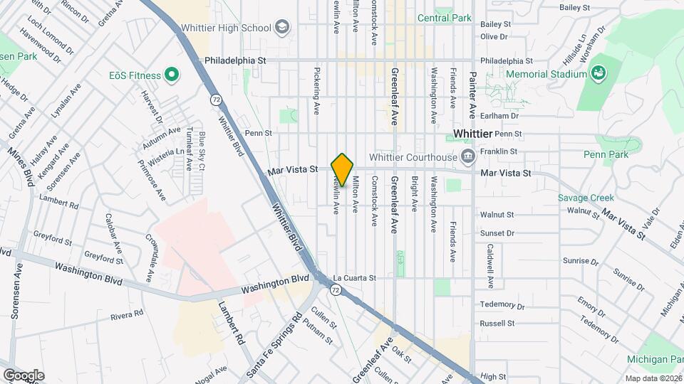 7638 Newlin Ave, Unit Uptown Whittier Mapa y Detalles de la Ubicación