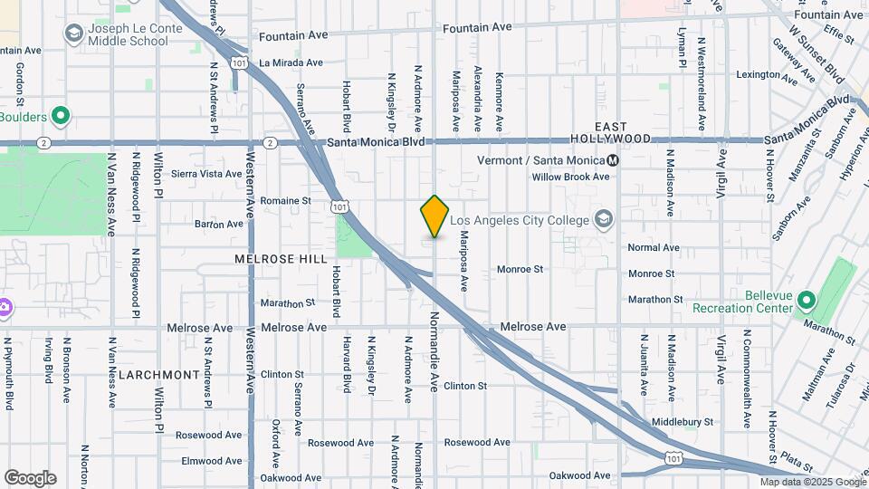 921 Normandie Ave Map and Location Details