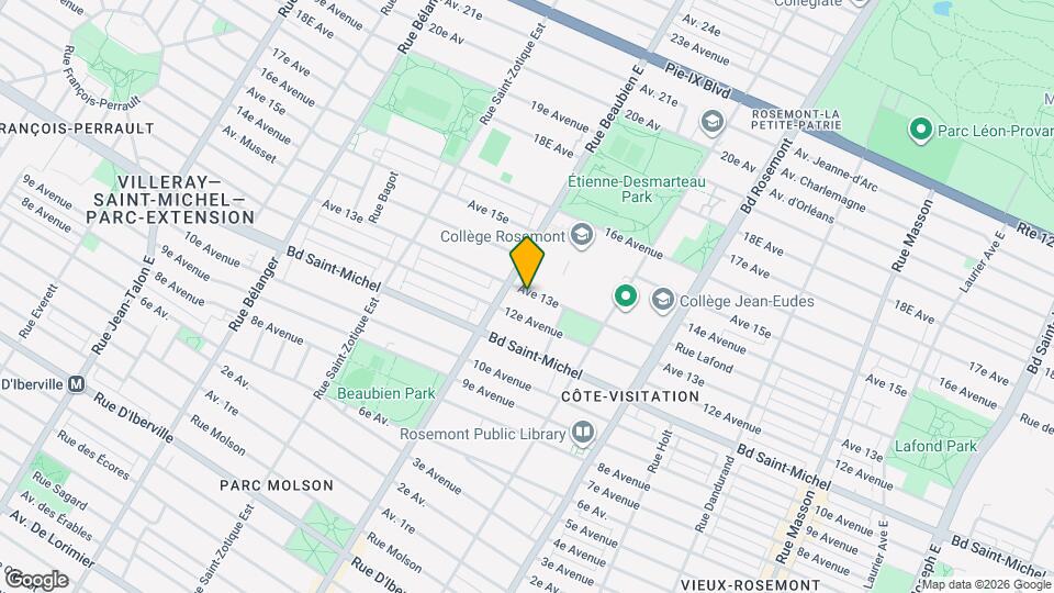 6420 13E Av Map and Location Details