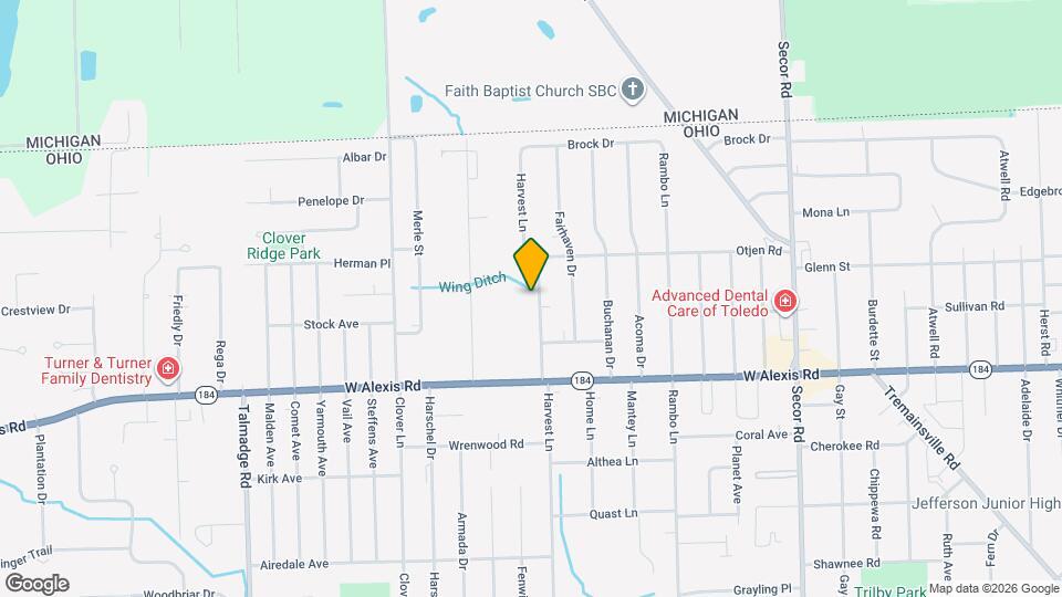 5921 Harvest Ln Mapa y Detalles de la Ubicación