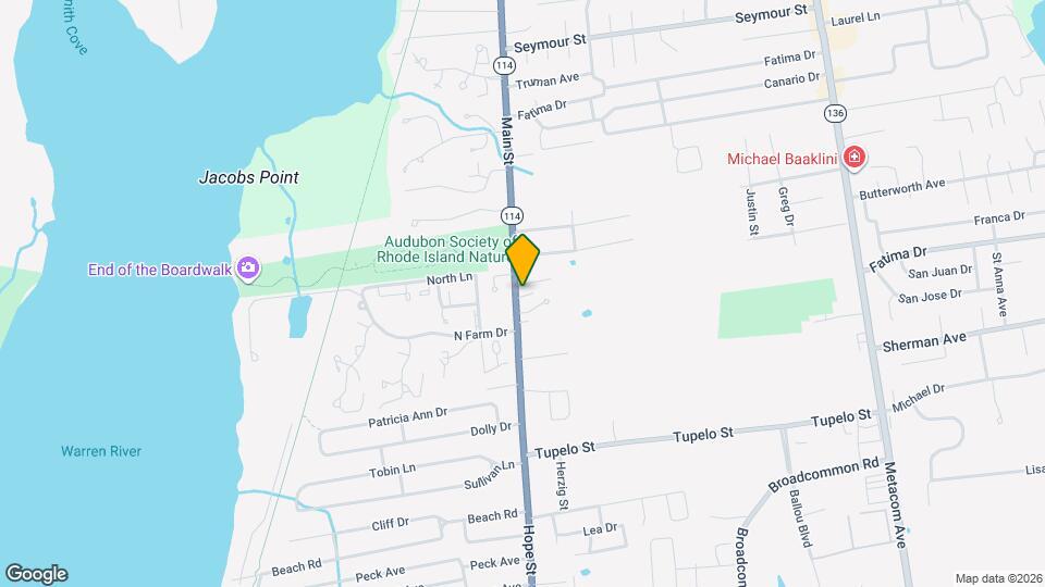 1382 Hope St Mapa y Detalles de la Ubicación