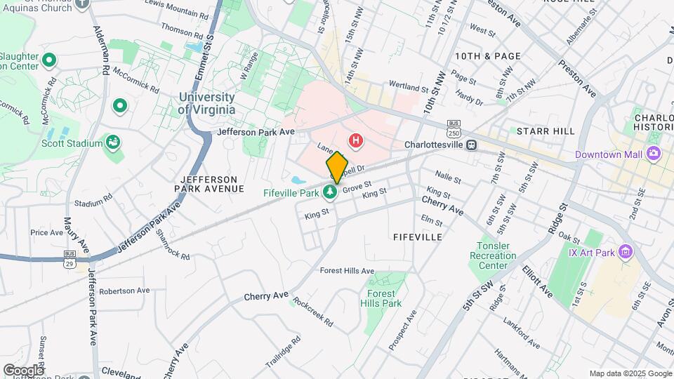 1101 Grove St Map and Location Details