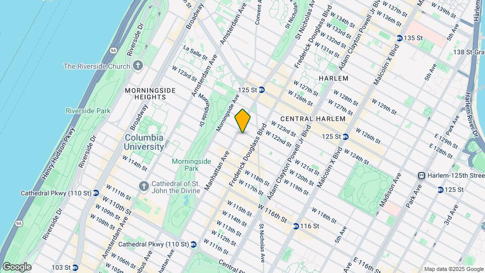 312 W 121st St Map and Location Details