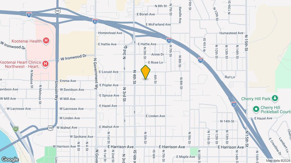 1826 N 5th St Map and Location Details