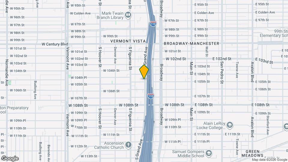 403 W 105th St Mapa y Detalles de la Ubicación