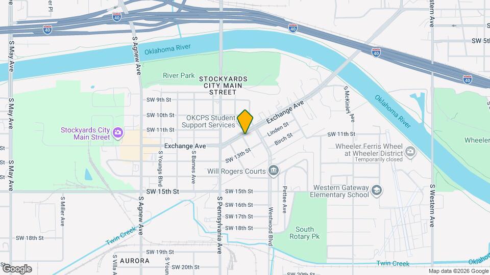 1720 Exchange Ave Map and Location Details