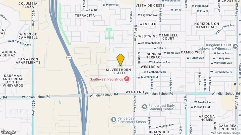 9213 W Glenrosa Ave Map and Location Details