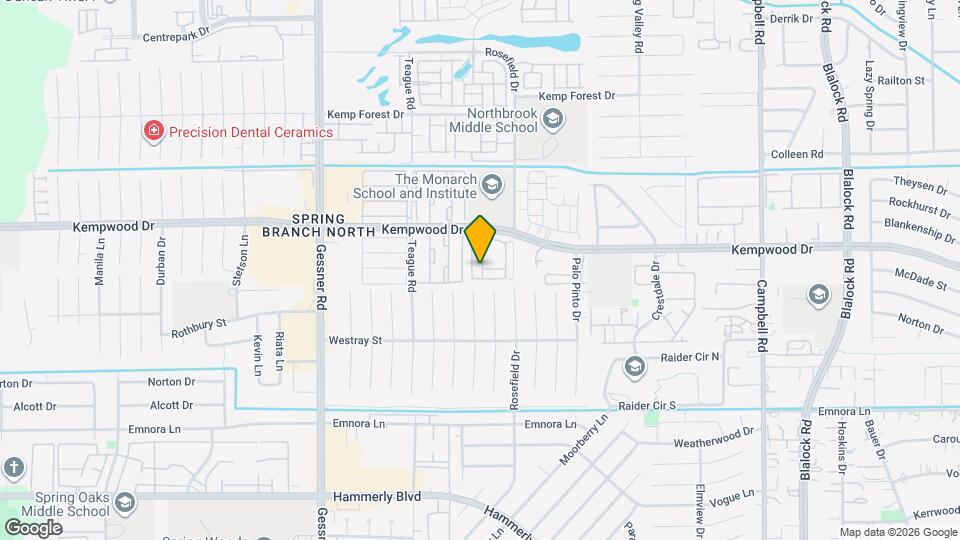 2707 Shadybrook Meadow Dr Map and Location Details