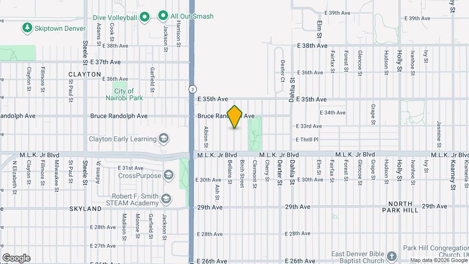 3310 Bellaire St Map and Location Details