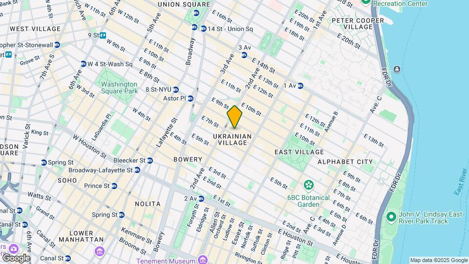 55 E 7th St Map and Location Details