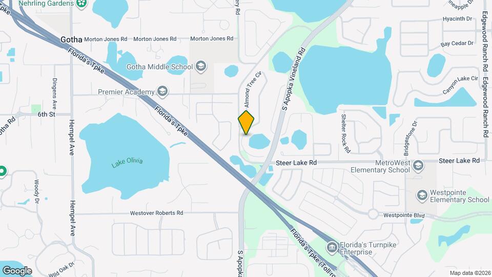1207 Almond Tree Ct Map and Location Details