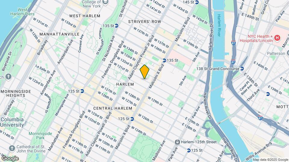 116 W 131st St Map and Location Details