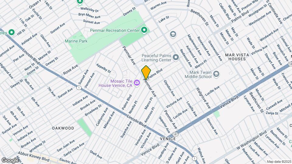 1919 Penmar Ave Map and Location Details