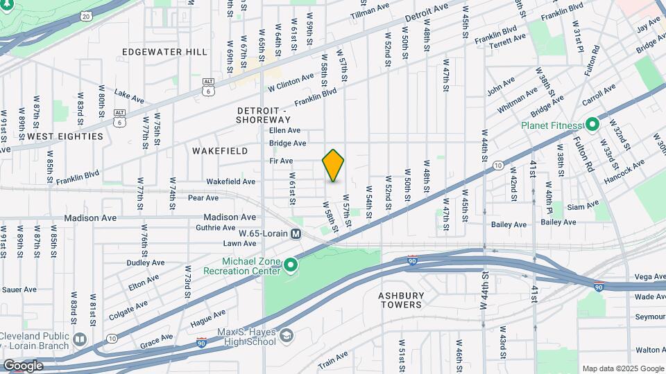 1949 W 58th St Map and Location Details