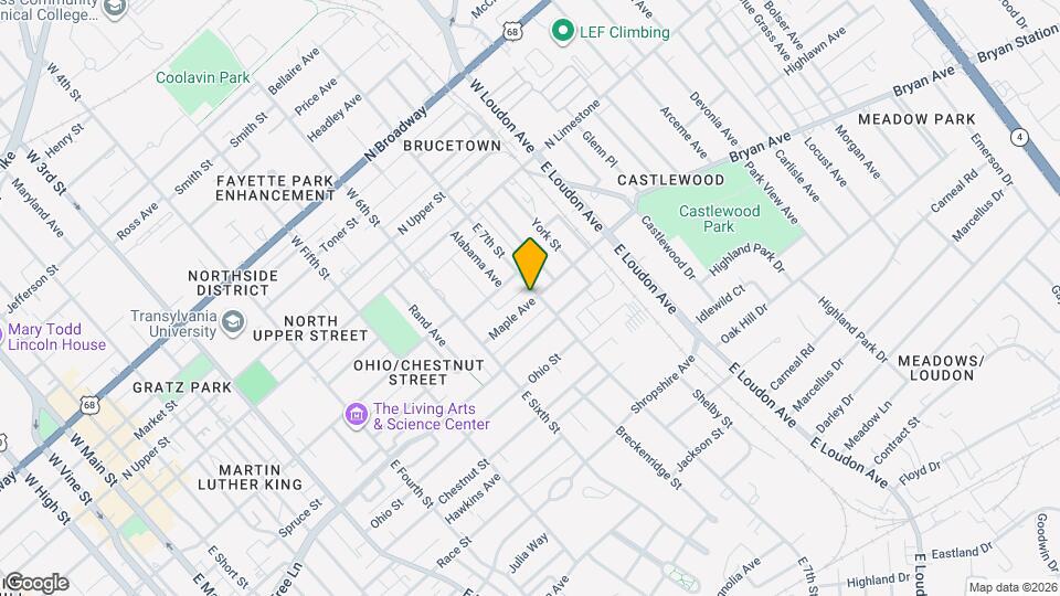 218 E 7th St Map and Location Details