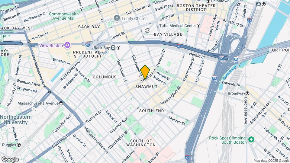 552 Tremont St Map and Location Details
